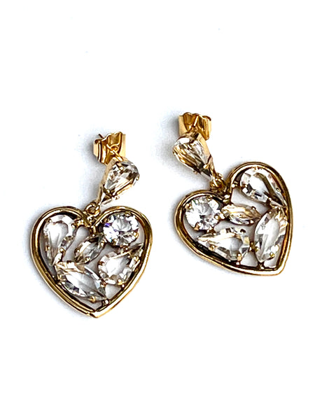 Collana e orecchino cuore