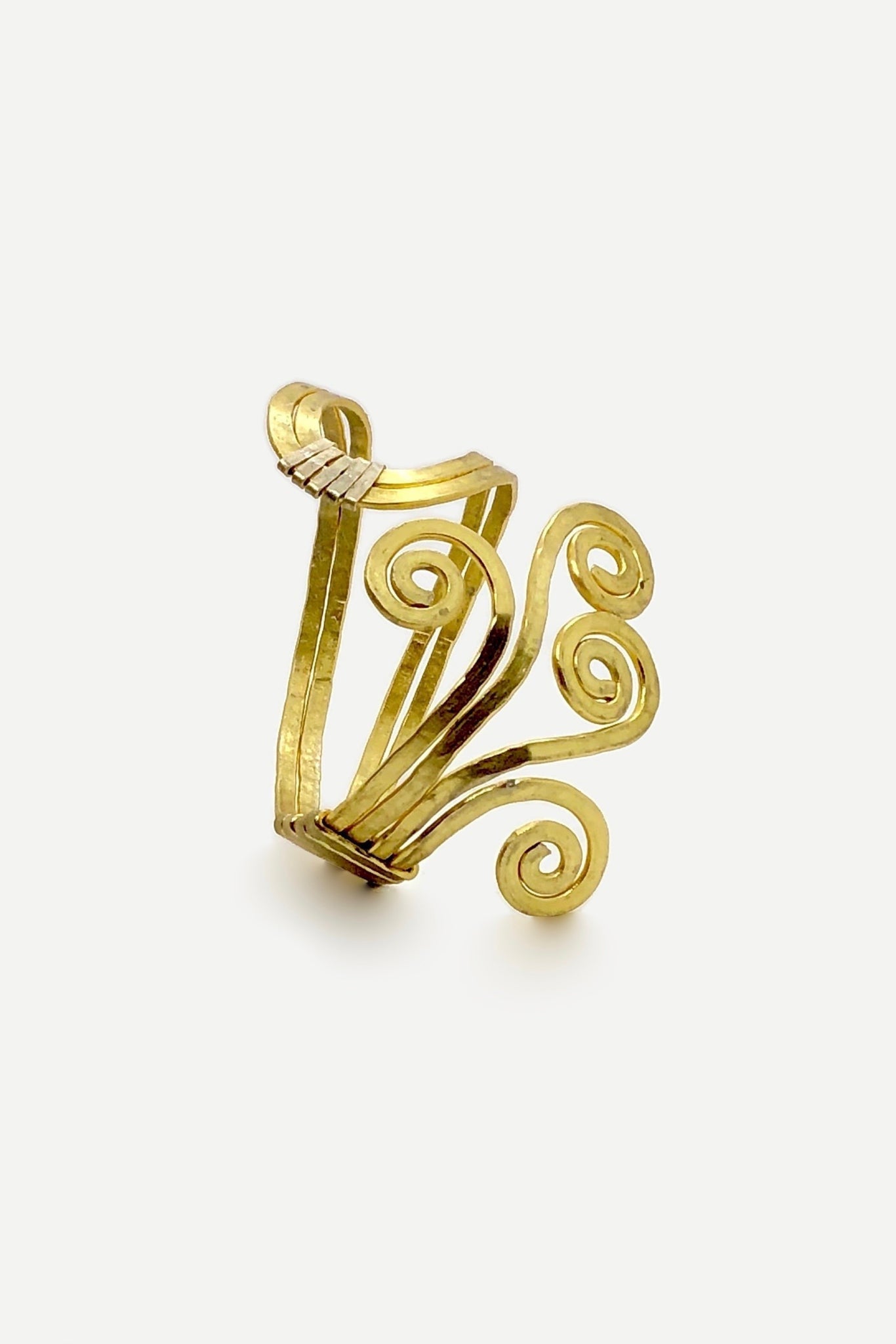 QUARTIERI Bracciale Klimt, alluminio dorato, regolabile