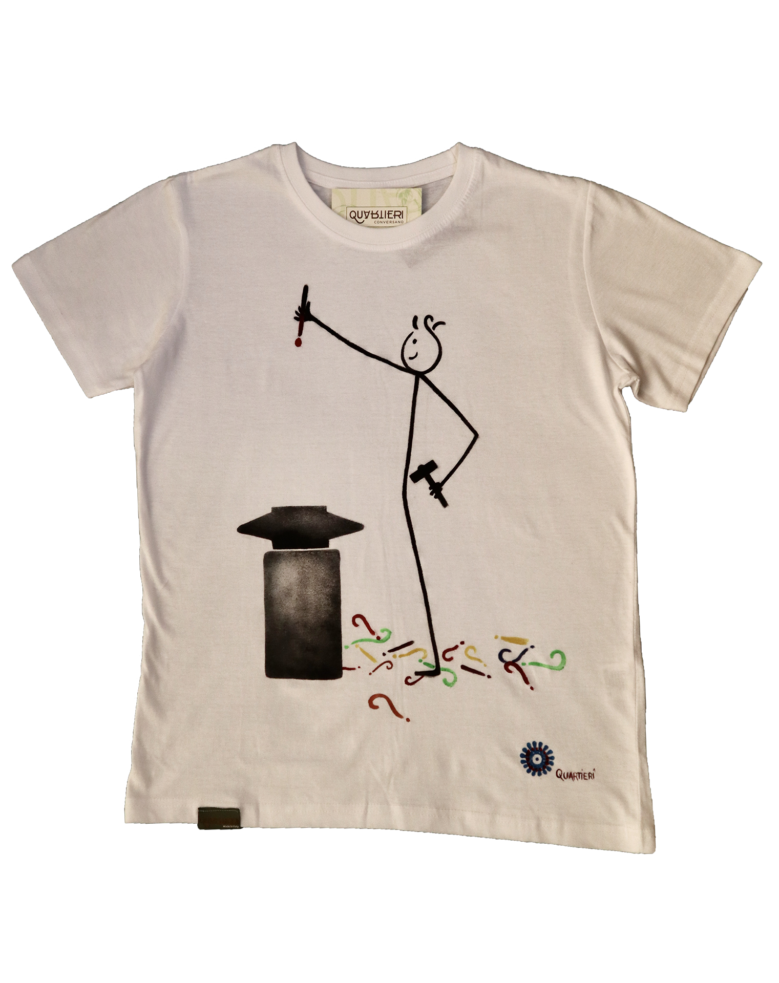QUARTIERI T-Shirt con martello e incudine