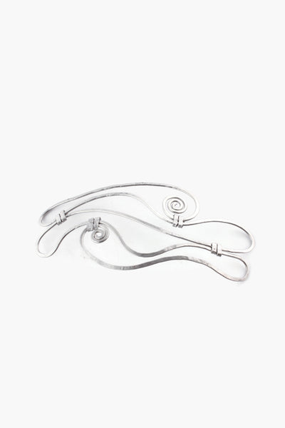 QUARTIERI Bracciale Klimt, alluminio argentato, regolabile