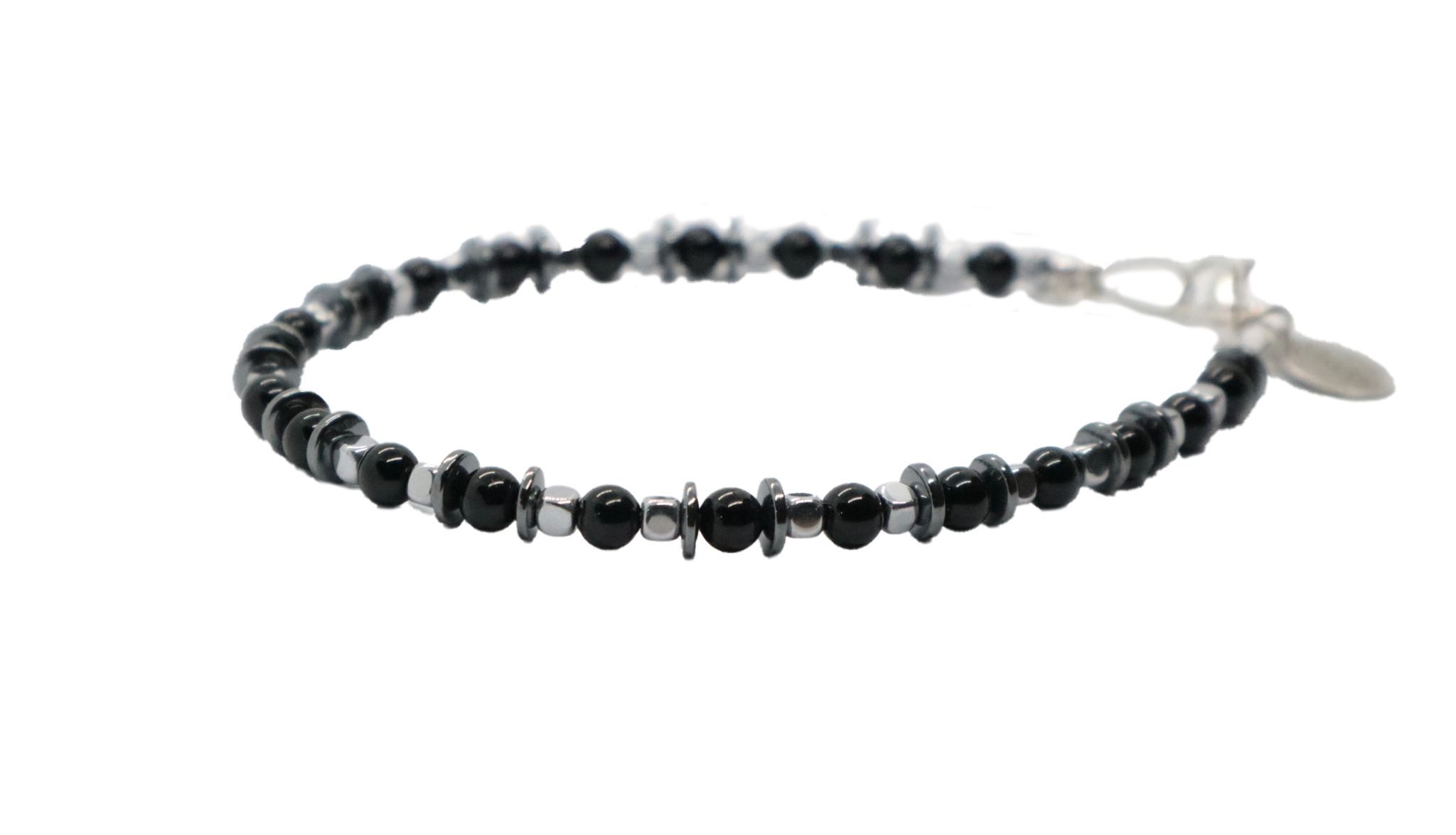 Bracciale Uomo, quarzo ed ematite in tre varianti di colore.