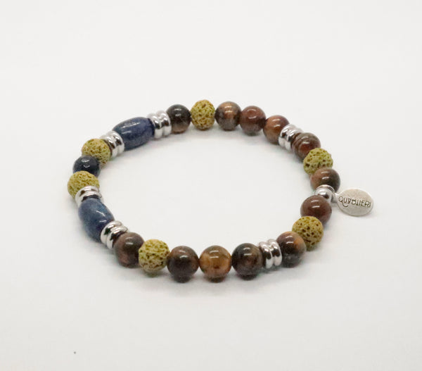 QUARTIERI Bracciale Uomo blu e verde
