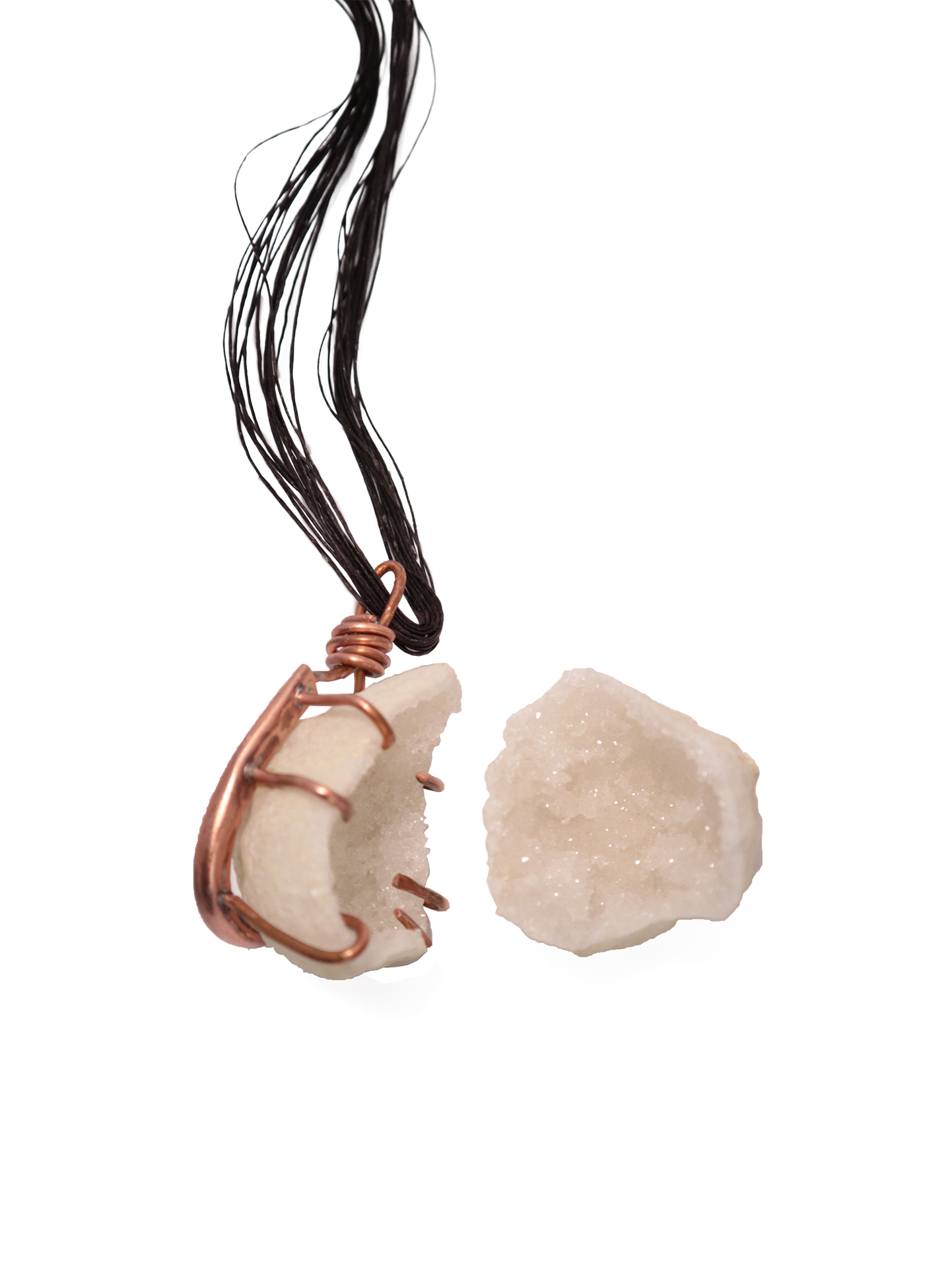 Collana con geode prezioso