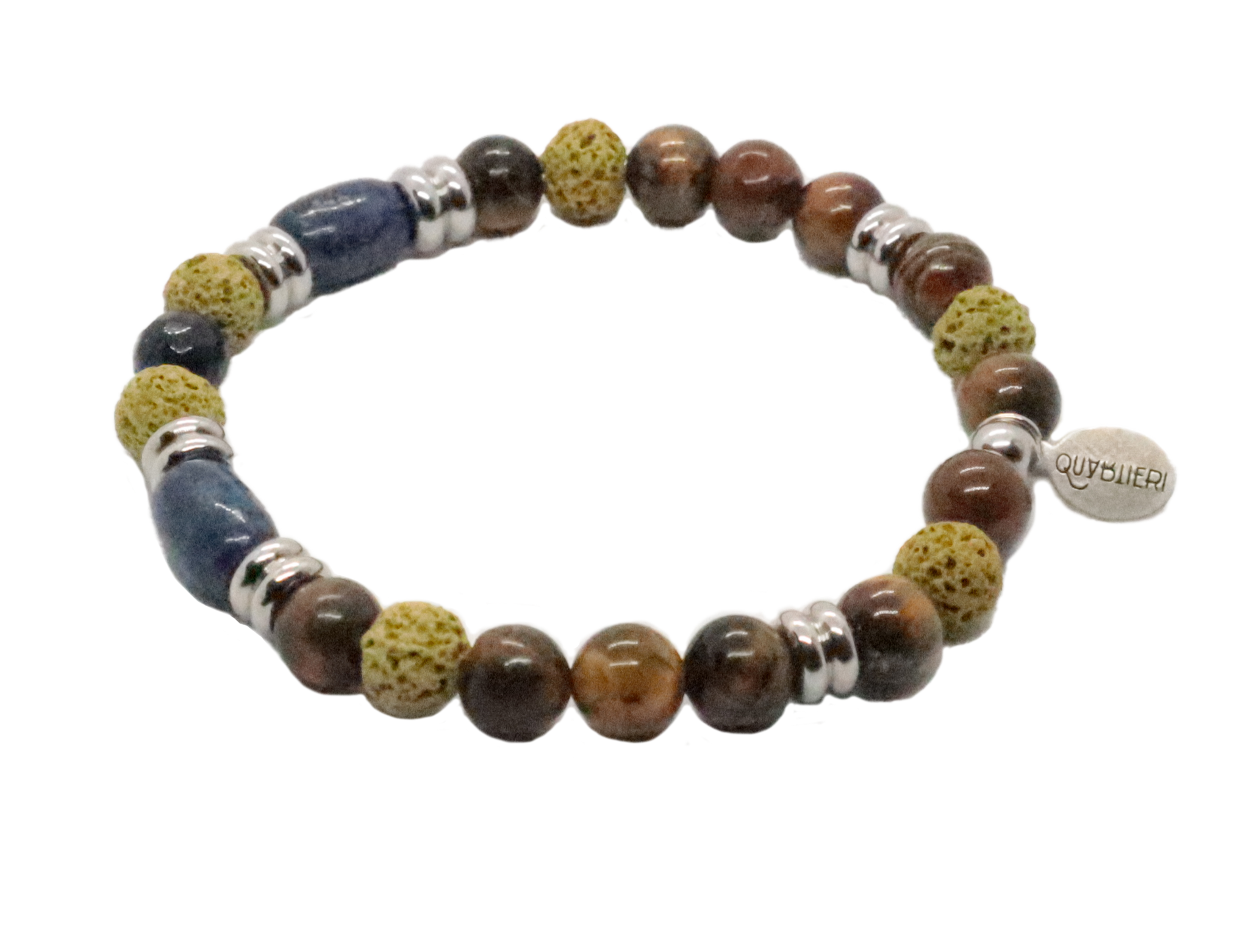 QUARTIERI Bracciale Uomo blu e verde