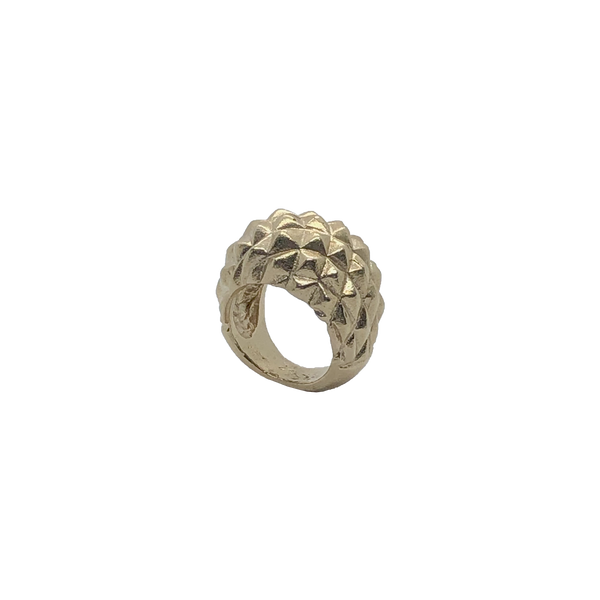 Anello donna in bronzo giallo