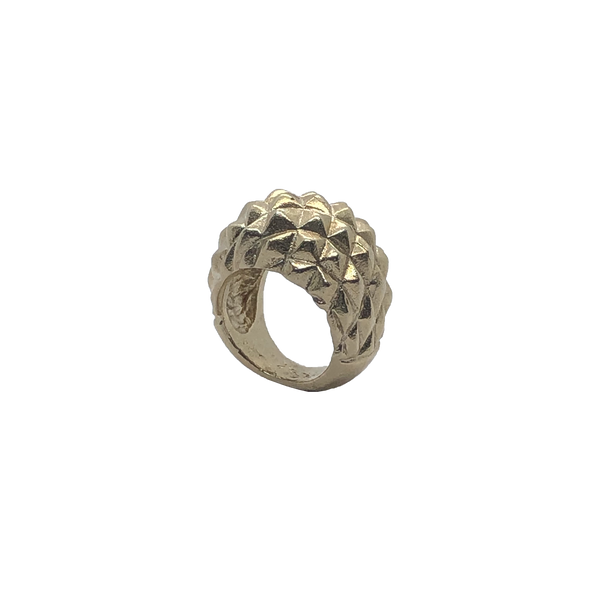 Anello donna in bronzo giallo