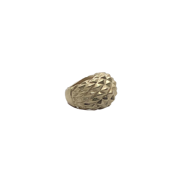 Anello donna in bronzo giallo