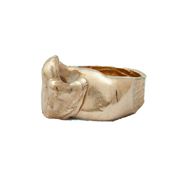 Anello dal design unico realizzato attraverso la tecnica della cera persa(Pezzo unico)