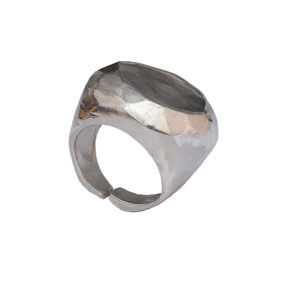 Anello regolabile in bronzo e argento
