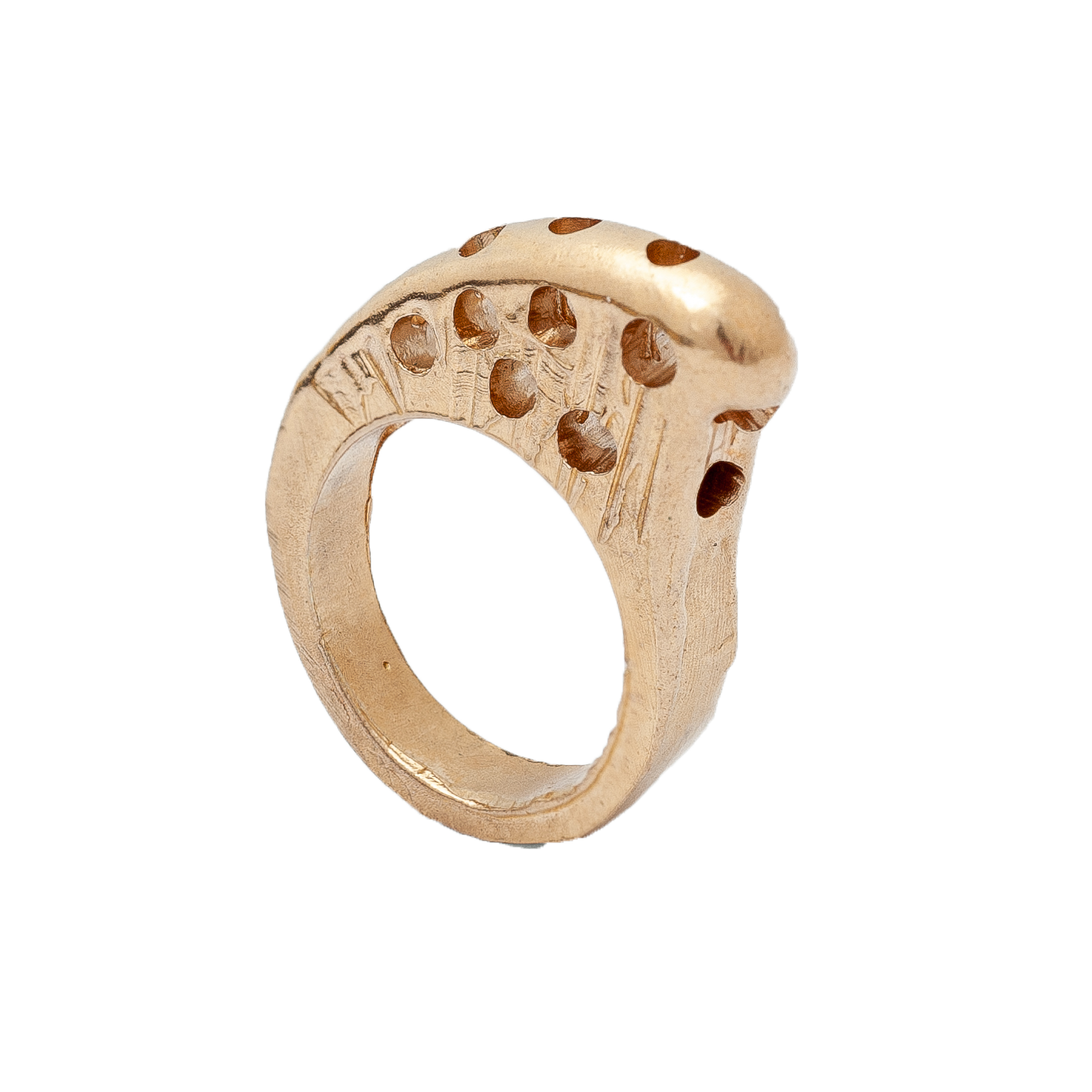 Anello artiglio in bronzo rosa(Pezzo unico)