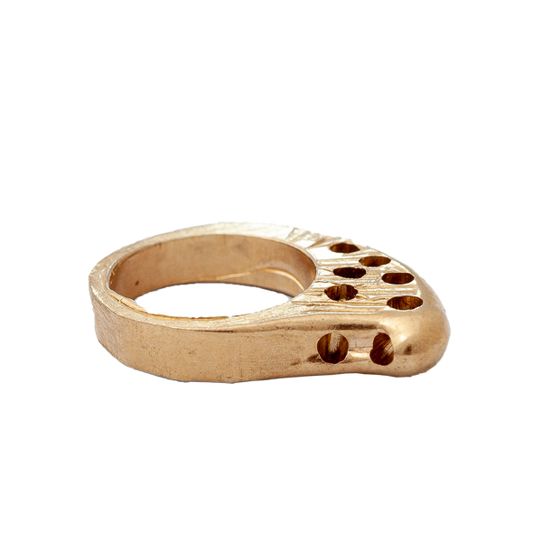 Anello artiglio in bronzo rosa(Pezzo unico)