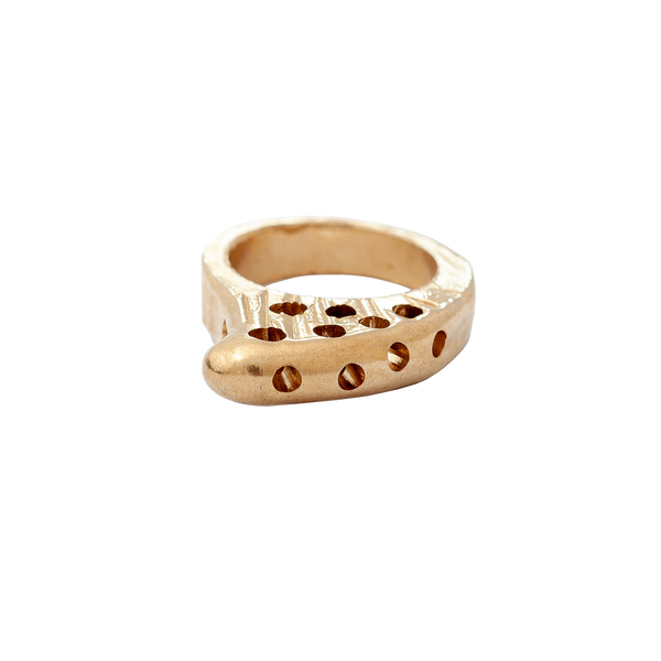Anello artiglio in bronzo rosa(Pezzo unico)