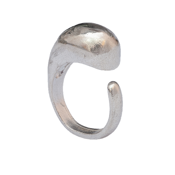 Anello da mignolo Chevalier in argento e bronzo regolabile