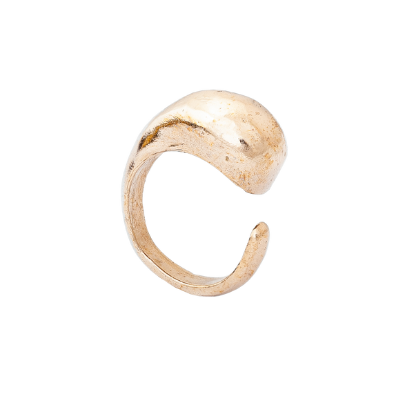 Anello da mignolo Chevalier in argento e bronzo regolabile