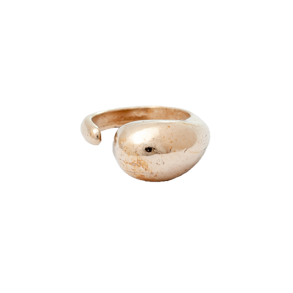 Anello da mignolo Chevalier in argento e bronzo regolabile
