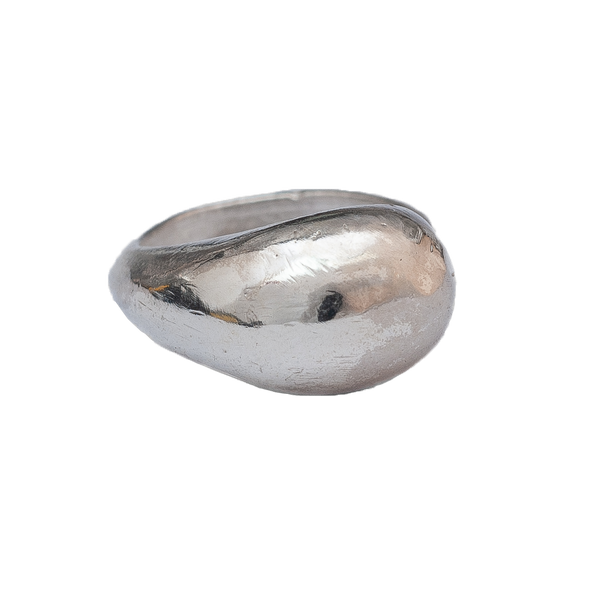 Anello da mignolo Chevalier in argento e bronzo regolabile