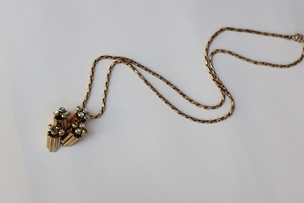 Collana lunga con catena morbida color oro antico(Pezzo unico)